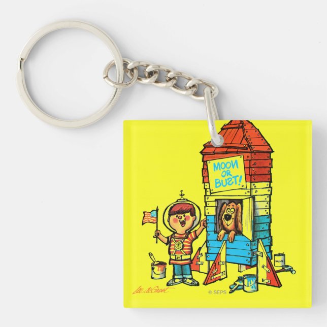 Porte-clefs Lune ou buste ! (Devant)