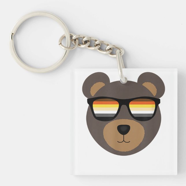 Porte-clefs Lunettes de soleil de l'ours gai déçues (Devant)