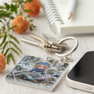 Porte-clefs Lutin d'hiver