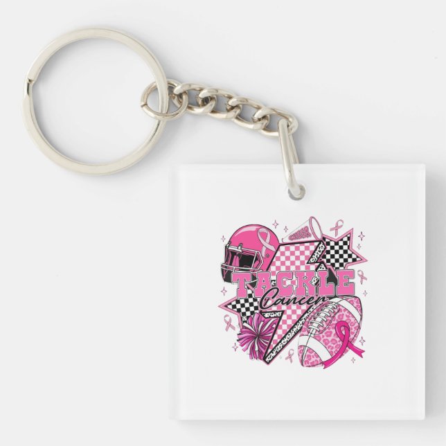Porte-clefs 🏈 Lutter contre le cancer Conception (Devant)