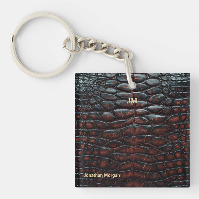 Porte-clefs Luxury Executive Monogram Premium Leather  (Devant)