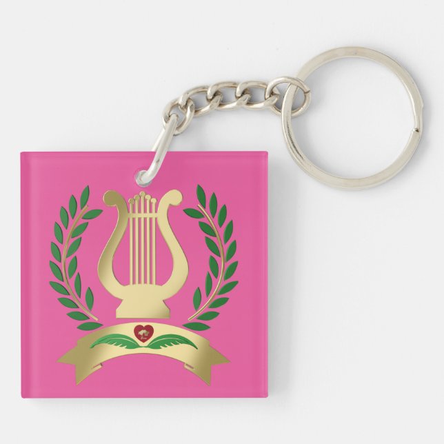 Porte-clefs Lyre d'or (Dos)