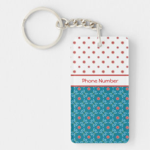 Porte-clefs Lys d'eau et libellules, Porte - clé personnalisé