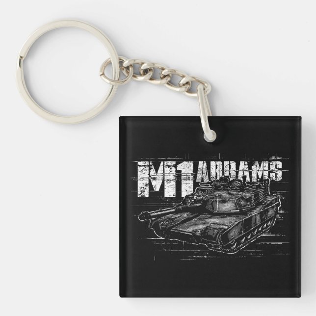 Porte-clefs M1 Carré Abrams (double face) Porte - clé (Devant)