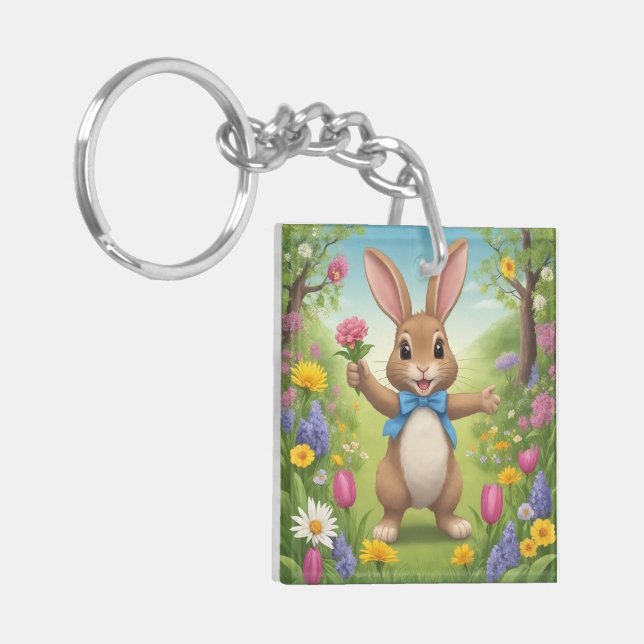 Porte-clefs M. Rabbit Acrylique (Devant gauche)