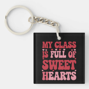 Porte-clefs Ma classe est pleine de coeur Saint-Valentin