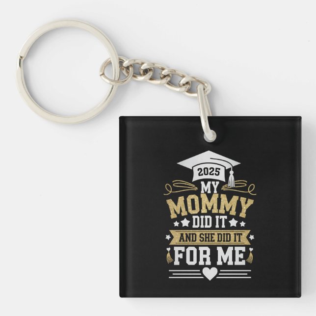 Porte-clefs Ma Maman L'A Fait Et Elle L'A Fait Pour Moi, Maman (Devant)