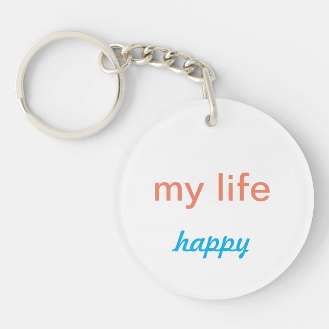 Porte-clefs ma vie heureuse (Devant)
