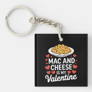 Porte-clefs Mac And Cheese Saint-Valentin Cadeau pour amateur