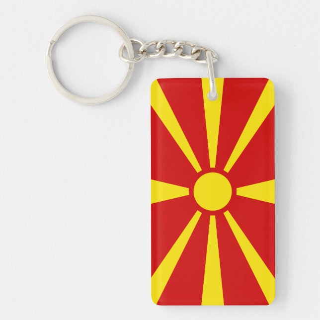Porte-clefs Macédoine du Nord (Devant)