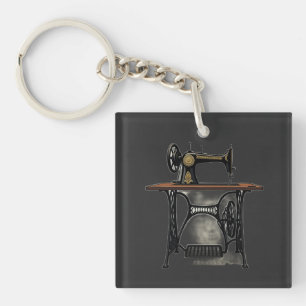 Porte-clefs Machine à coudre antique vintage
