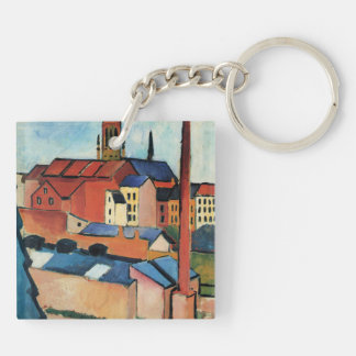 Porte-clefs Macke - St. Mary's avec Maisons et Chimney (Bonn)