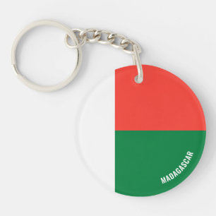 Porte-clefs Madagascar Drapeau charmant patriotique