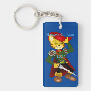 Porte-clefs Madame Cat Lady 2024 pour le président Thunder_Cov