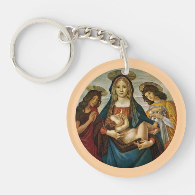 Porte-clefs Madone à l'Enfant de Botticelli (Devant)