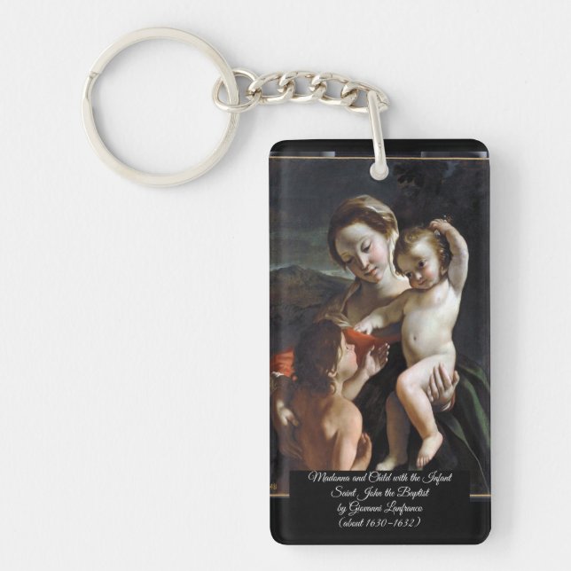 Porte-clefs Madonna et Enfant Saint John (Devant)