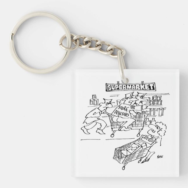 Porte-clefs Magasin de détectives dans un supermarché (Devant)