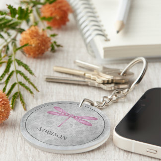 Porte-clefs Magenta Dragonfly Damas