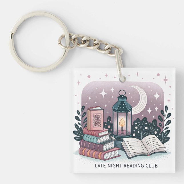 Porte-clefs Magic Late Night Reading Club Lantern Book Stack (Devant)