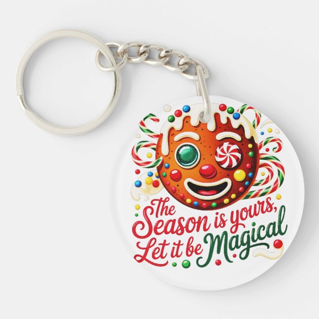 Porte-clefs Magical Gingerbread Man Keychain: Cute Christmas  (Devant)