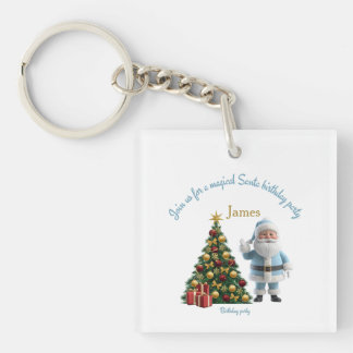 Porte-clefs Magical Santa Birthday Invitation