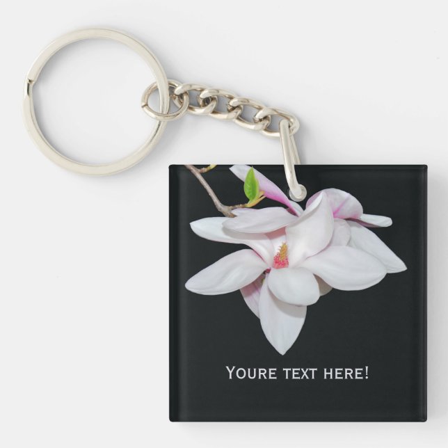 Porte-clefs Magnolia blanc (Devant)