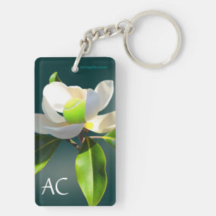 Porte-clefs Magnolia de tennis, personnalisée