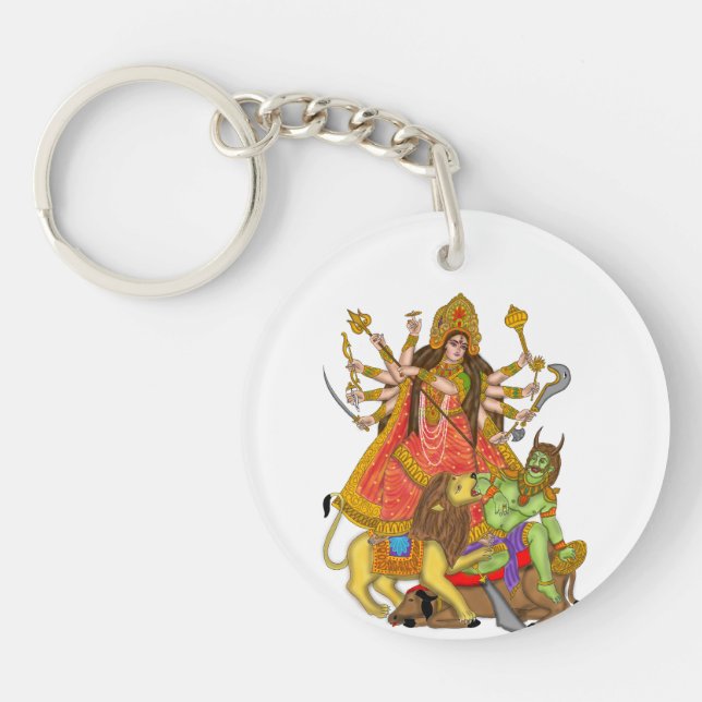 Porte-clefs Mahishasur Mardini Durga Porte - clé (Devant)