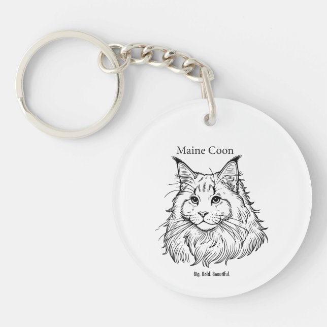 Porte-clefs Maine Coon (Devant)