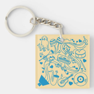 Porte-clefs Mains de musique - conception ASL