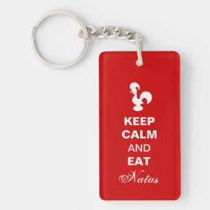 Porte-clefs Maintenez calme et mangez les natas keychain.