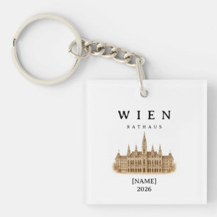 Porte-clefs Mairie de Vienne personnalisée   Nom & Année