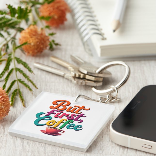Porte-clefs Mais D'Abord, Le Café (Devant Droit)