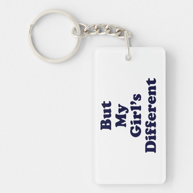 Porte-clefs Mais ma fille est différente (Devant)