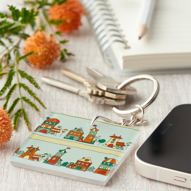 Porte-clefs Maisons bancales (Créateur téléchargé)