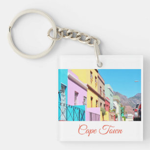 Porte-clefs Maisons colorées du Cap Bo Kaap Street