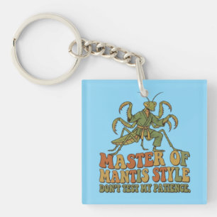 Porte-clefs Maître du karaté de style Mantis Insecte drôle d'a