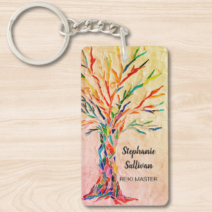 Porte-clefs Maître Reiki Arbre de Vie