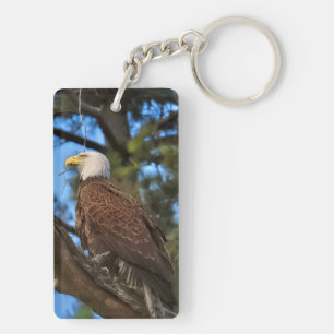 Porte-clefs Majestic Bald Eagle 2 côtés