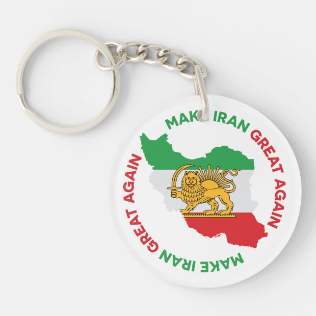 Porte-clefs Make Iran Great Again Persian (Devant)