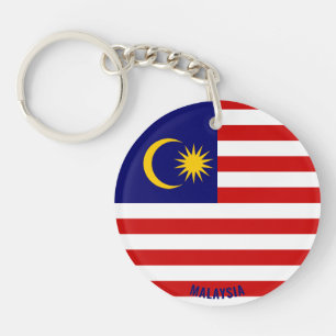 Porte-clefs Malaisie Drapeau charmant patriotique