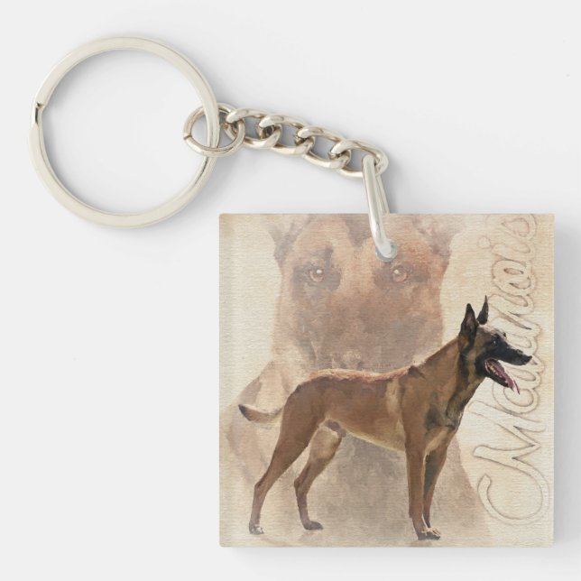 Porte-clefs Malinois - berger belge - Mechelaar (Devant)