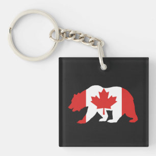 Porte-clefs MAMA CANADA T-Shirt Bouton