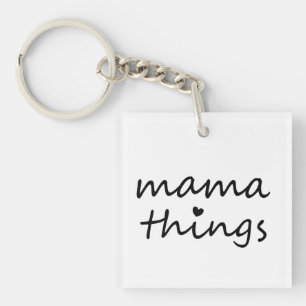 Porte-clefs Mama Choses Premier Fête des Mères Nouvelle Maman