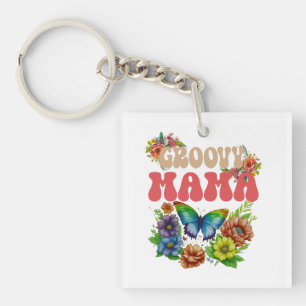 Porte-clefs Mama Super Floral