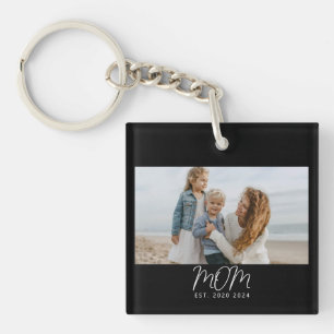 Porte-clefs Maman a établi une photo de script moderne