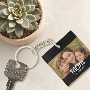 Porte-clefs Maman a établi une photo de script moderne