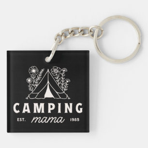 Porte-clefs Maman camping campeuse maman mère fantaisiste