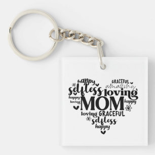 Porte-clefs Maman Coeur