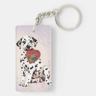 Porte-clefs Maman dalmatienne de coeur